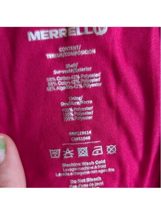 Merrell Flora Deco Cap-Sleeve Dress Fuschia M Activewear Athleisure - Picture 4 of 14